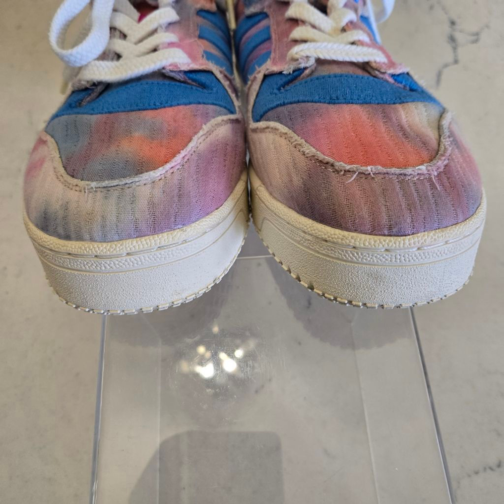 Men's Adidas Rivalry Low TR All-Star Sneakers Size 10 Pink and Blue Tie-Dye - Picture 5 of 10